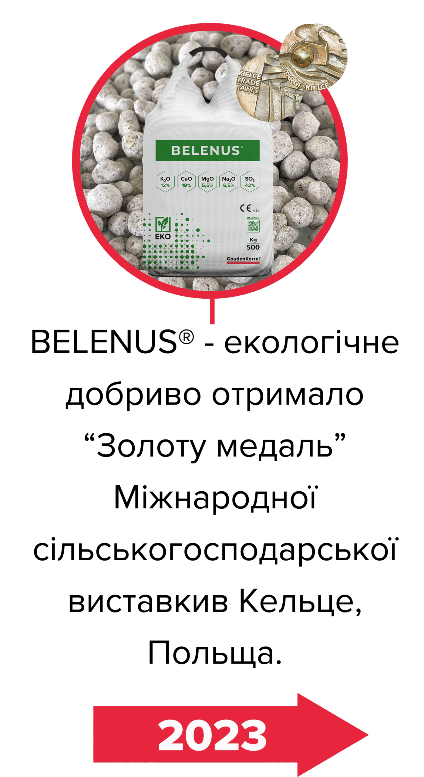 4. BELENUS® - екологічне добриво отримало Золоту медаль_Goudenkorrel