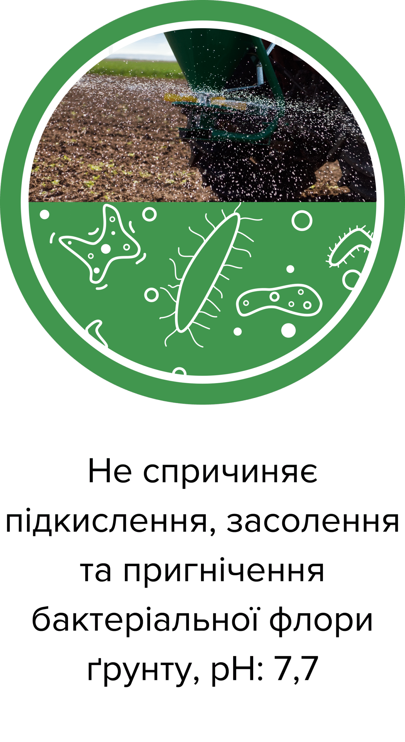 4. Не спричиняє підкислення, засолення та пригнічення